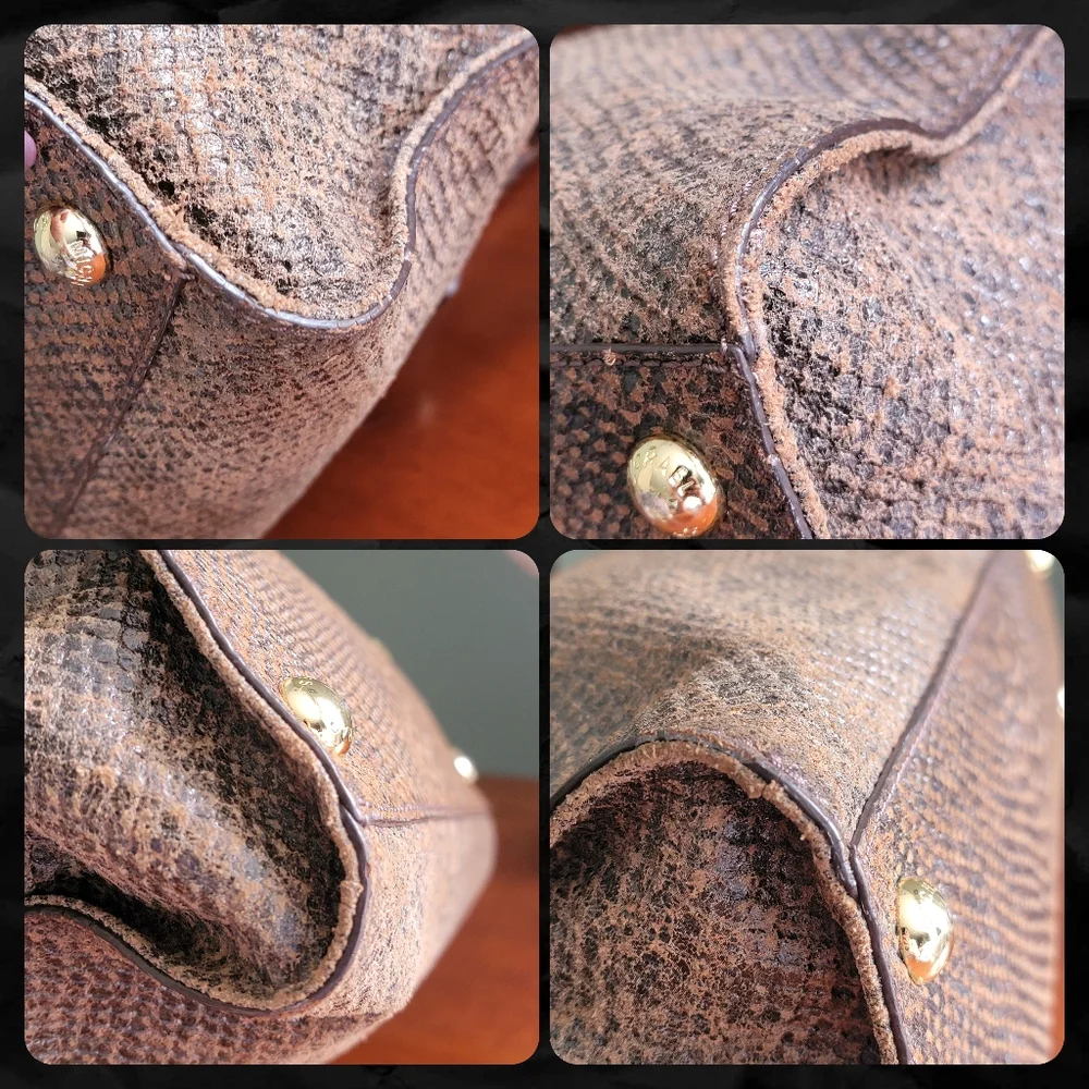 Michael Kors Hamilton Special Edition Python Embossed Leather Large Satchel